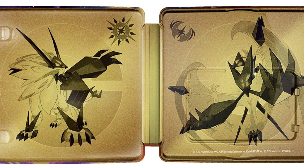 Pokémon ultra sun and ultra moon steelbook dual shop pack