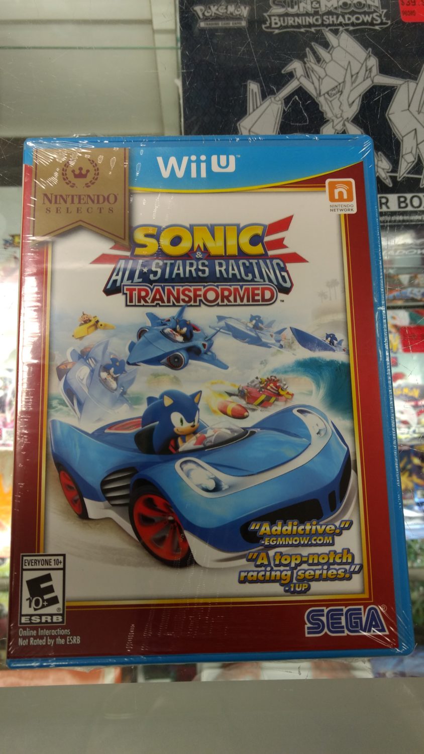 Sonic & All-Stars Racing Transformed ( Nintendo Selects ) - Nintendo W –  J&L Video Games New York City