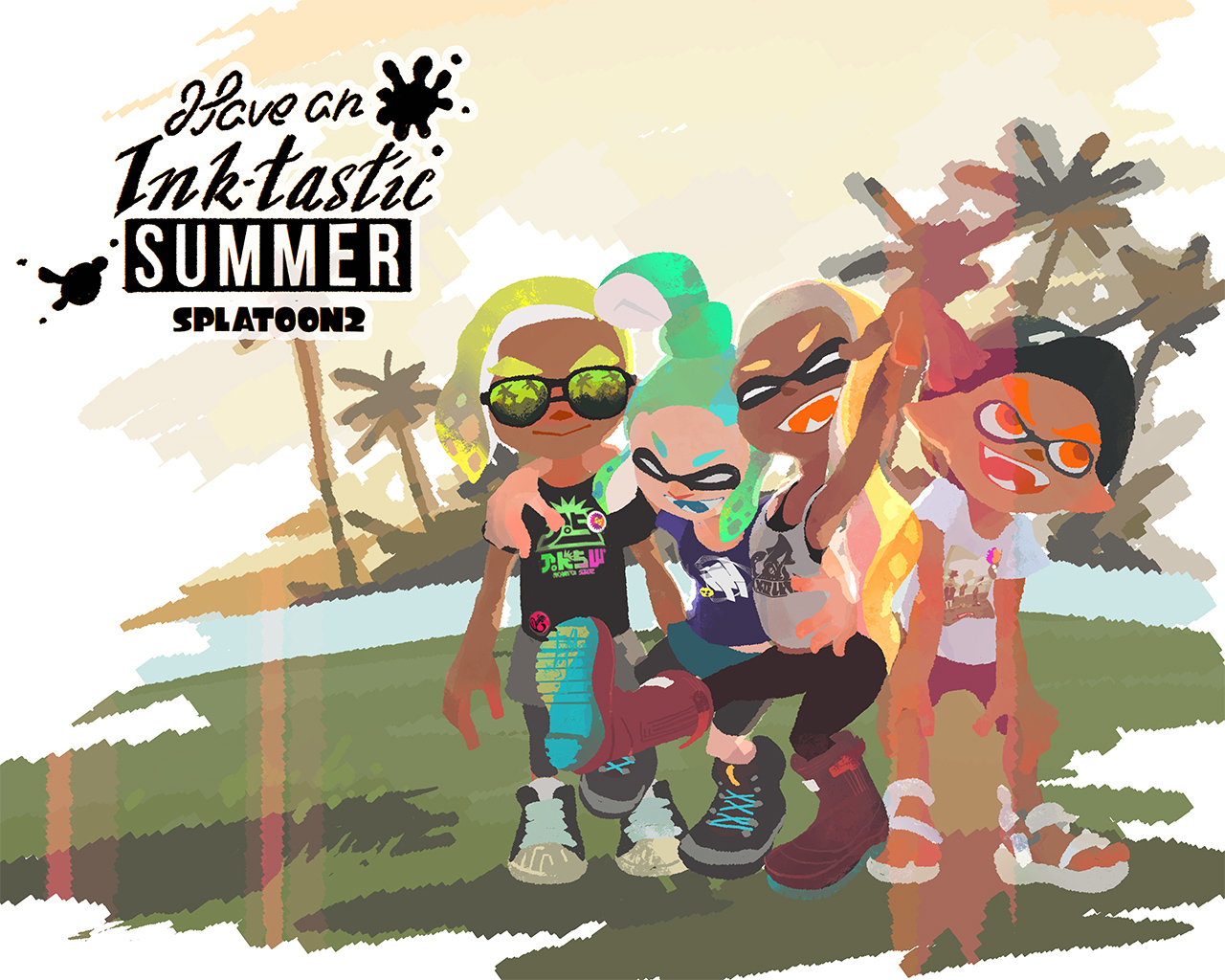 Here S A Splatoon 2 Summer Wallpaper For Your Pc And Smartphone Nintendosoup