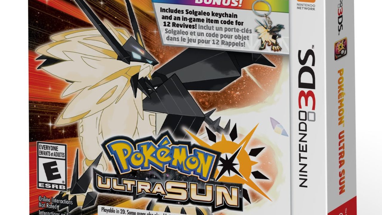 coleção] Pokémon Ultra Sun (keychain Bonus) Nintendo 3ds