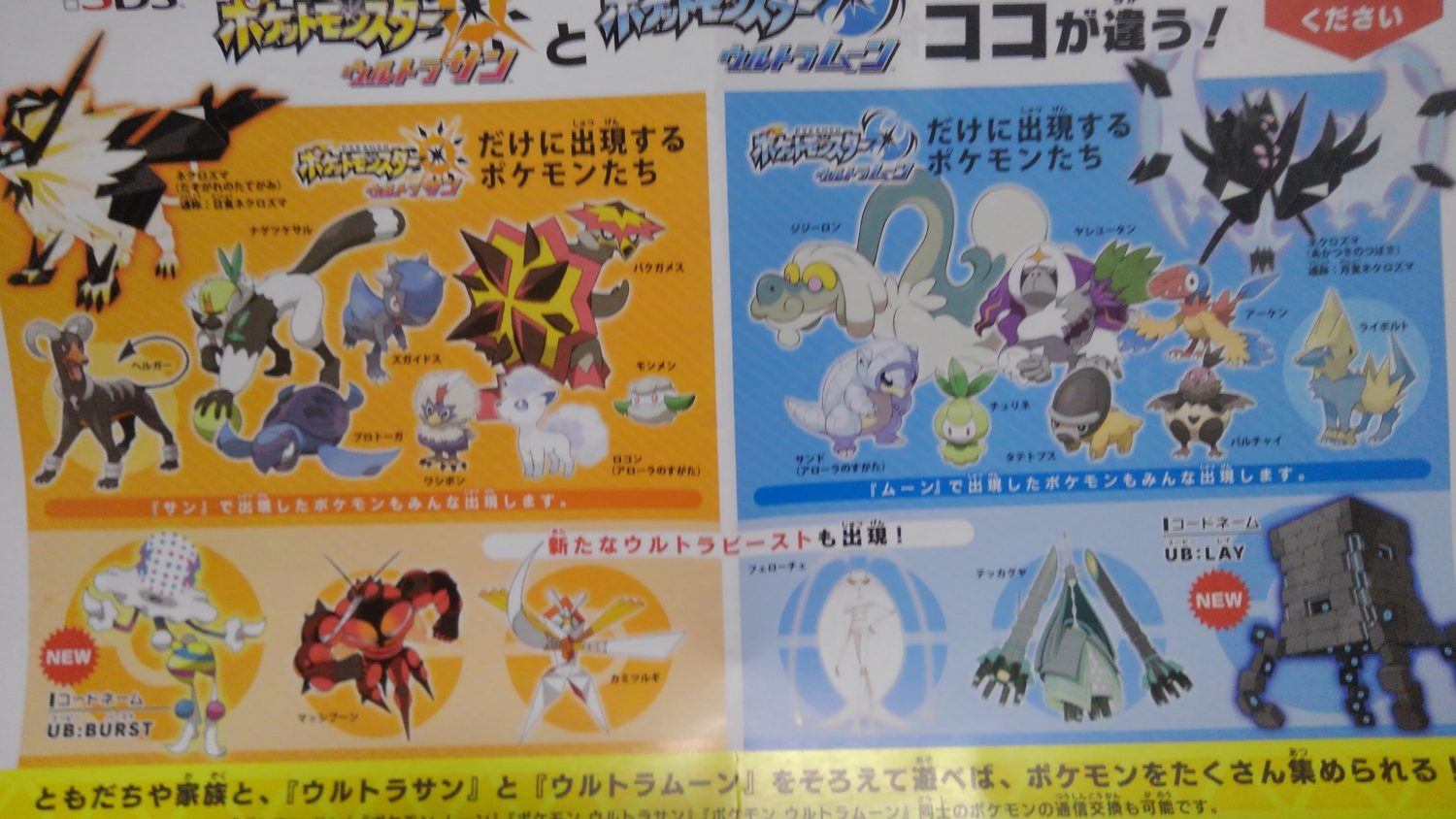 Differences between original sun/moon and ultra sun/moon? : r/3DS