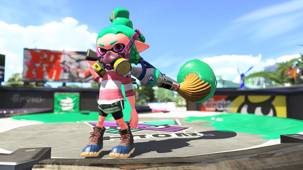 Inkbrush Nouveau Being Added Into Splatoon 2