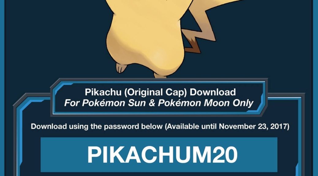 Original Ash Cap Pikachu Distributed In Sea Nintendosoup
