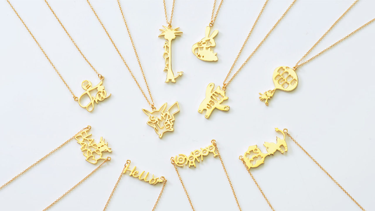 Pikachu Combee Pokecenter Gold Necklace Japan sold