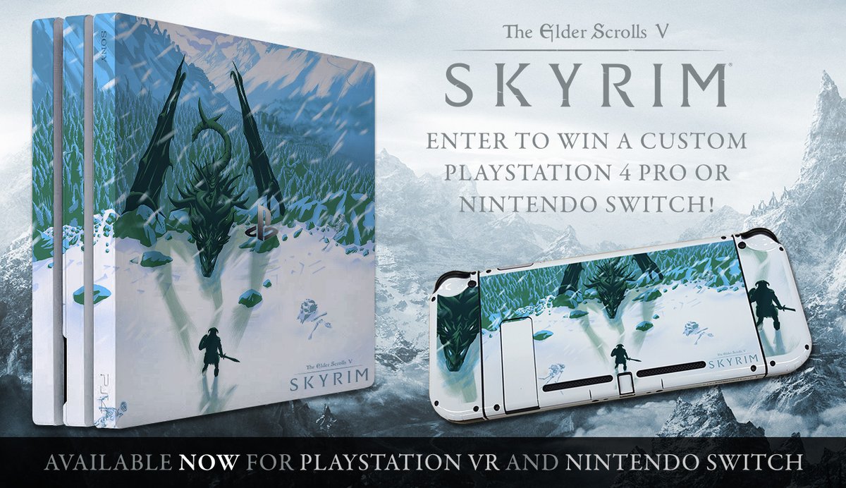 Win A One Of Kind Skyrim Nintendo Switch In Giveaway – NintendoSoup