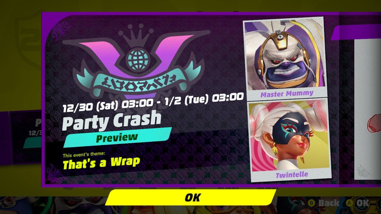Next ARMS Party Crash To Feature Master Mummy And Twintelle