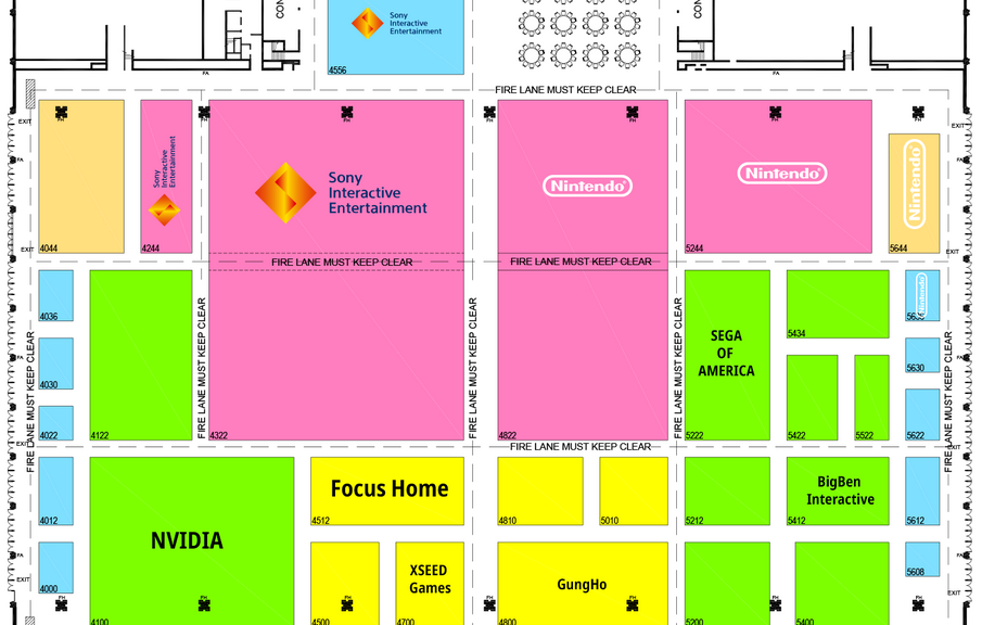 E3 2018 Floor Plan Released NintendoSoup