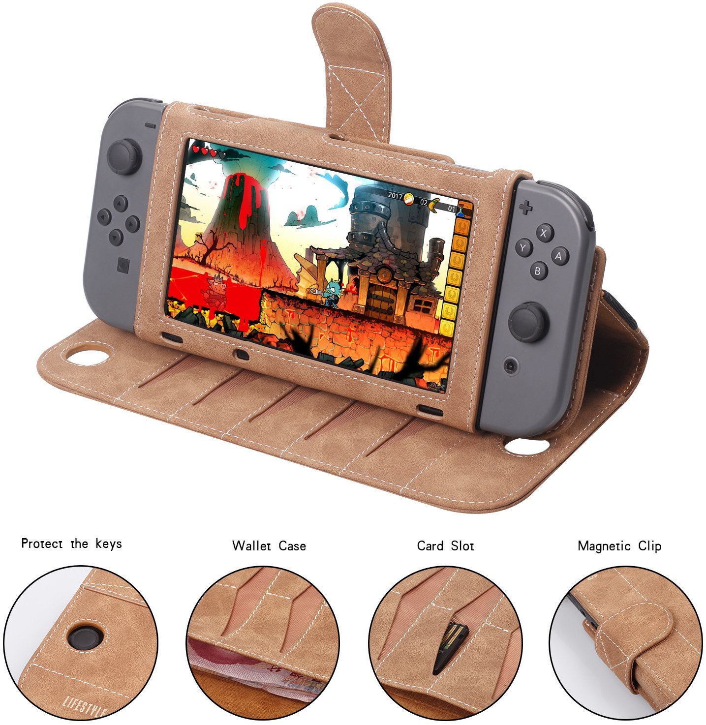 Brig Cornwall Inspiration This Nintendo Switch Flip Leather Case Doubles As A Wallet – NintendoSoup