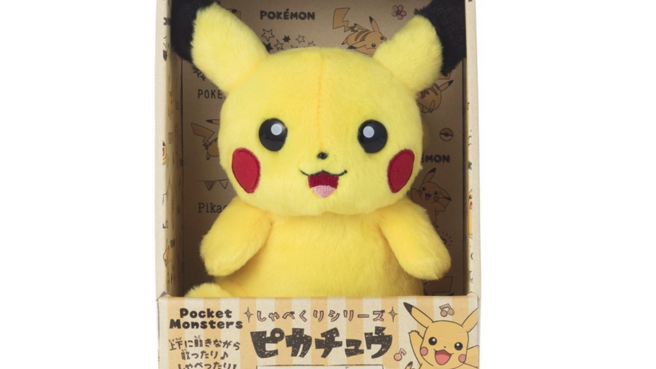 Talking on sale pikachu plush