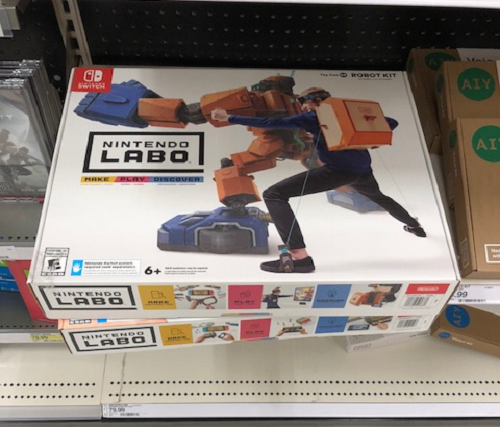 Target Already Putting Up Nintendo Labo On Their Shelves