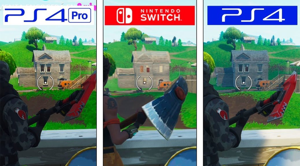 here s a graphics comparison of fortnite on switch ps4 and ps4 pro nintendosoup - difference between fortnite editions