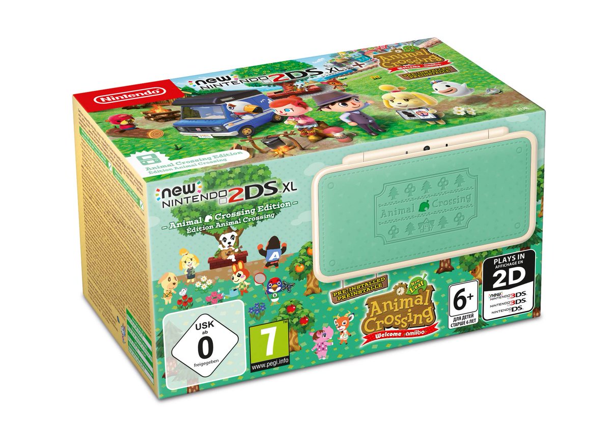 Act.] un nuevo pack europeo de New Nintendo 2DS XL Animal Crossing Edition con Animal Crossing: New Leaf - Welcome amiibo Nintenderos