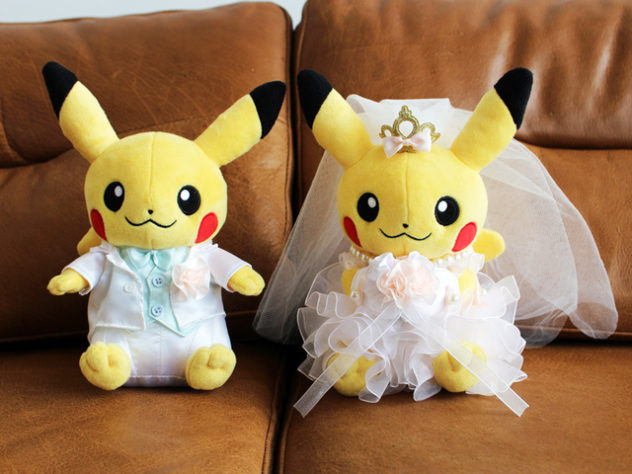 peach wedding plush