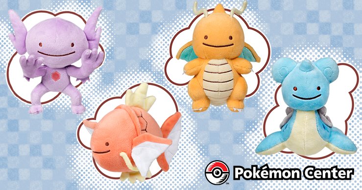 Transform! Ditto Is Getting A New Lineup Of Pokemon Center Original  Plushies – NintendoSoup