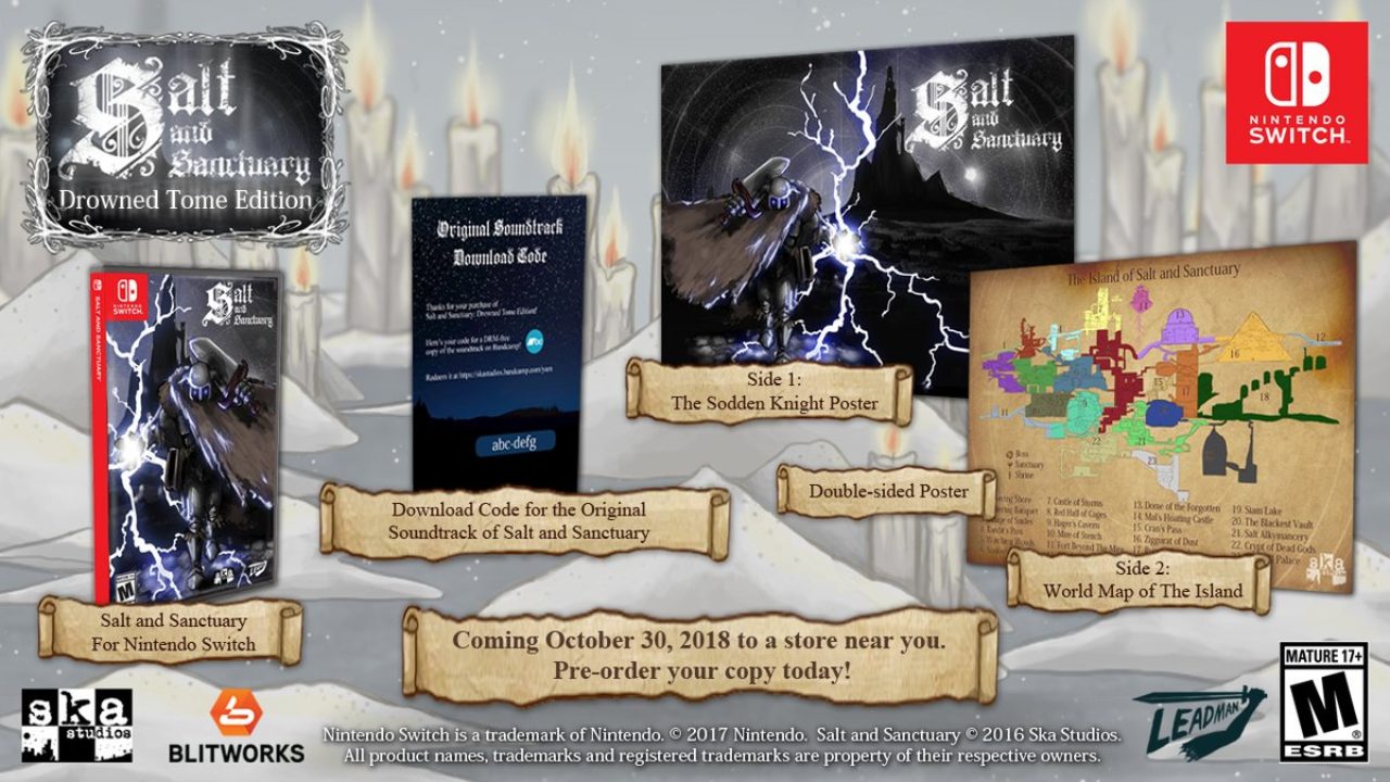 Salt And Sanctuary: Drowned Tome Edition Announced For Nintendo