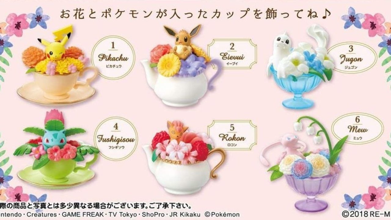 Pokemon Floral Cup Collection Is Rement's Next Candy Toy Line