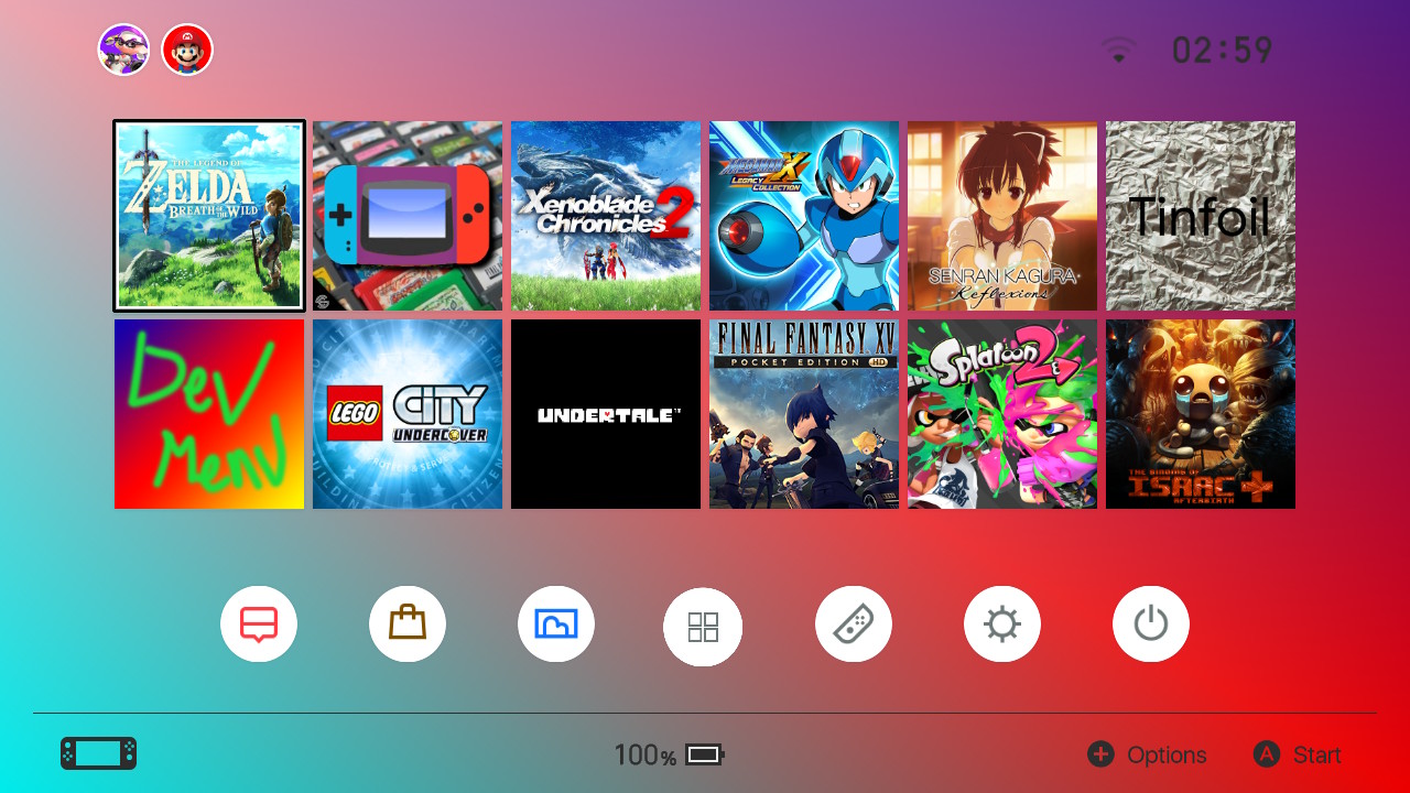 uLaunch - custom, open source Nintendo Switch HOME menu reimplementation