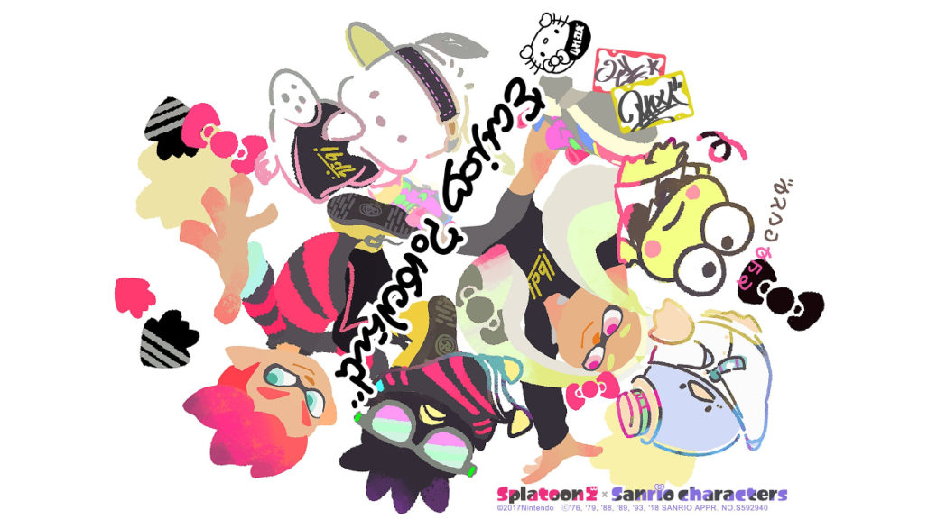 Download This Adorable Splatoon 2 Sanrio Characters Wallpaper
