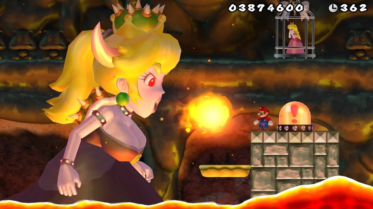 fan mod adds bowsette to new super mario bros. wii