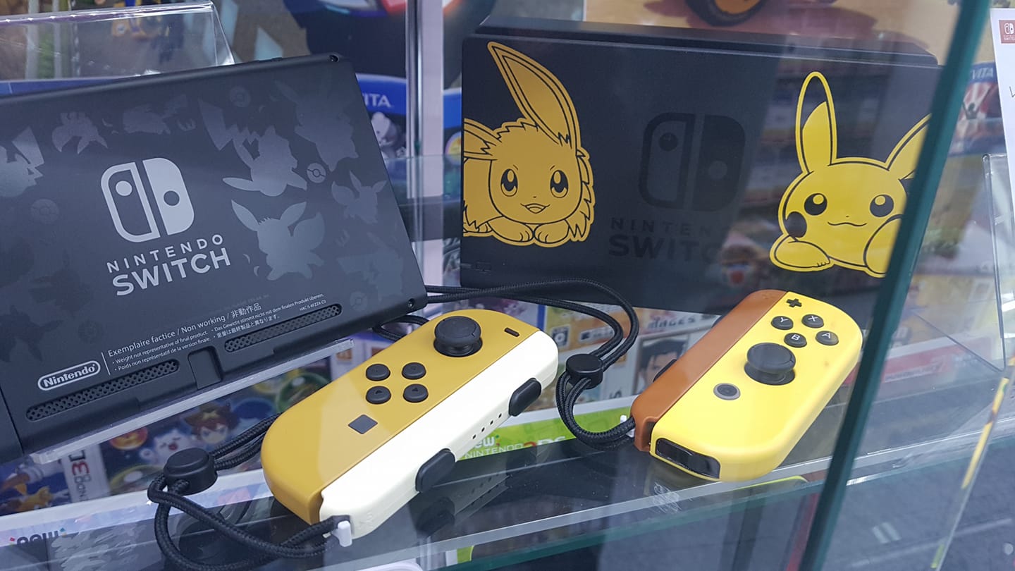 Nintendo Switch Pikachu Eevee Edition With Pocket Monsters Let S Go Pikachu Monster Ball Plus Limited Edition