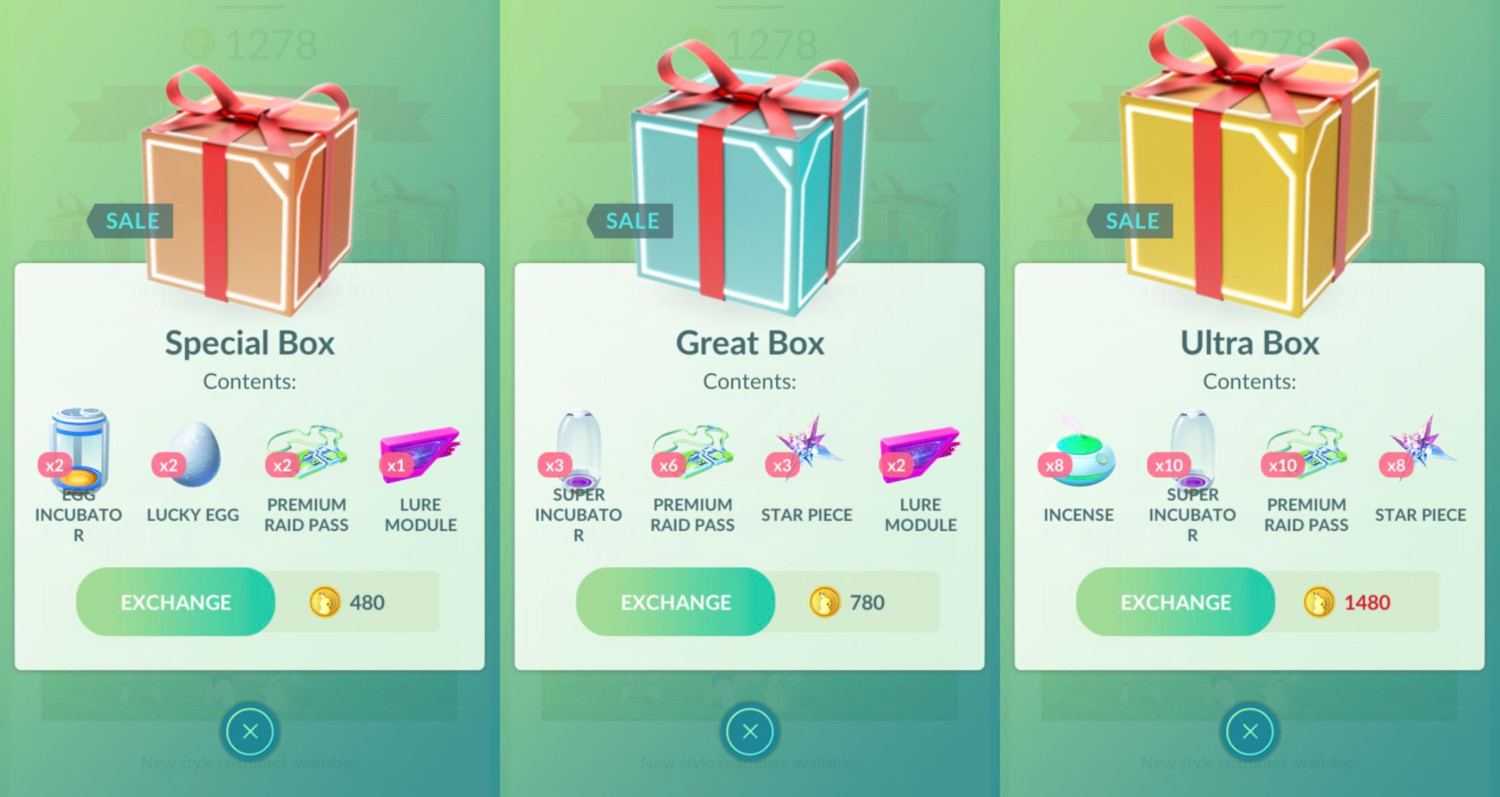 Pokémon GO web-exclusive Great Voyager Box now available