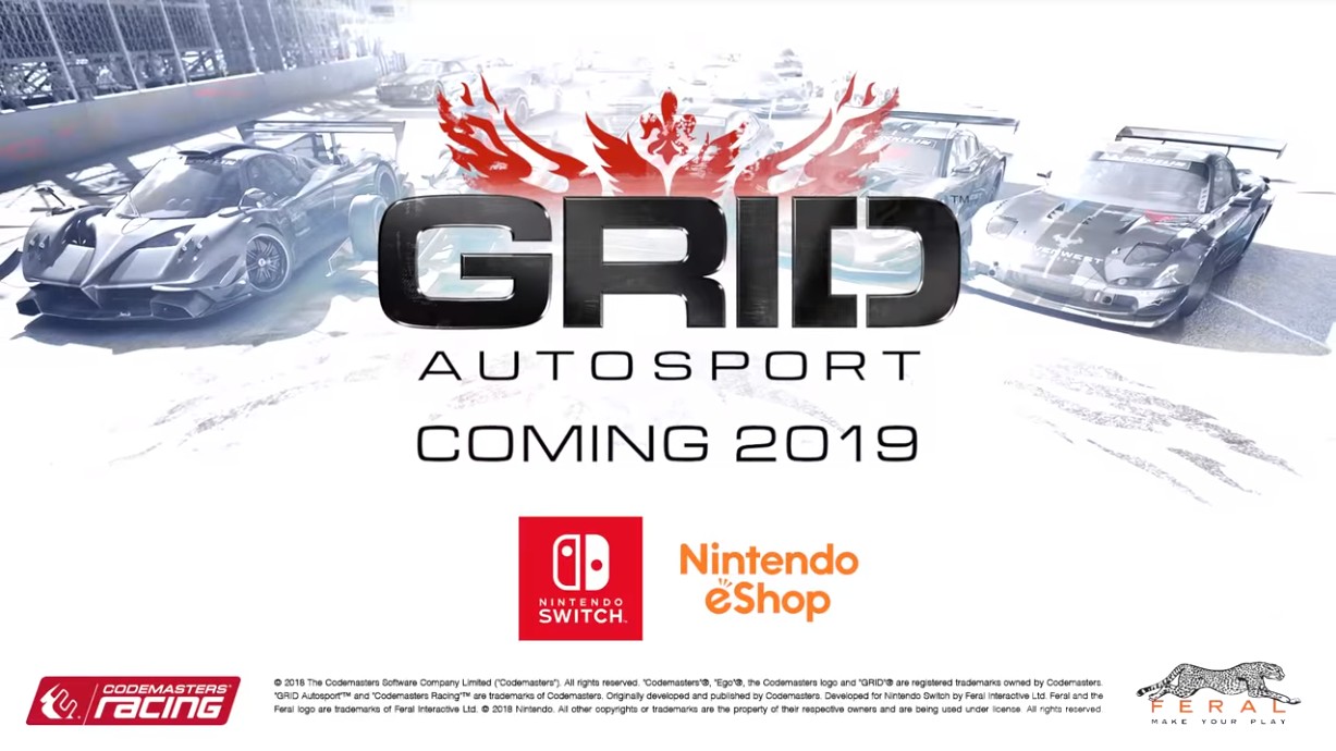 GRID Autosport Races Its Way To Nintendo Switch In 2019