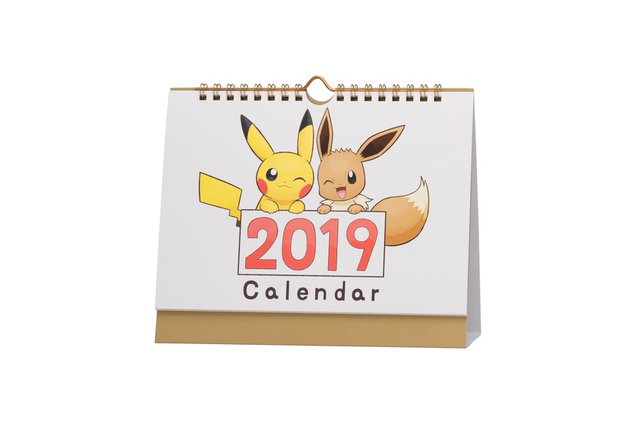 Pokemon Center Releases Tabletop Calendar 2019