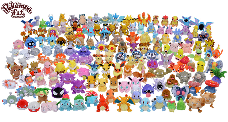 pokemon fit plushies