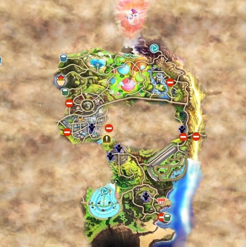 smash bros ultimate world of light sacred realm map