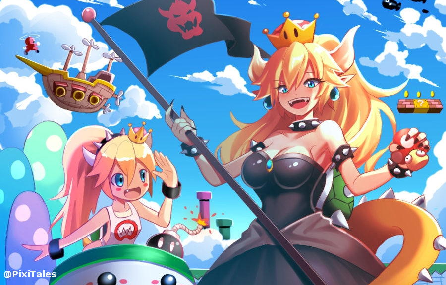 Beautiful Bowsette in New Super Mario Bros. U Deluxe