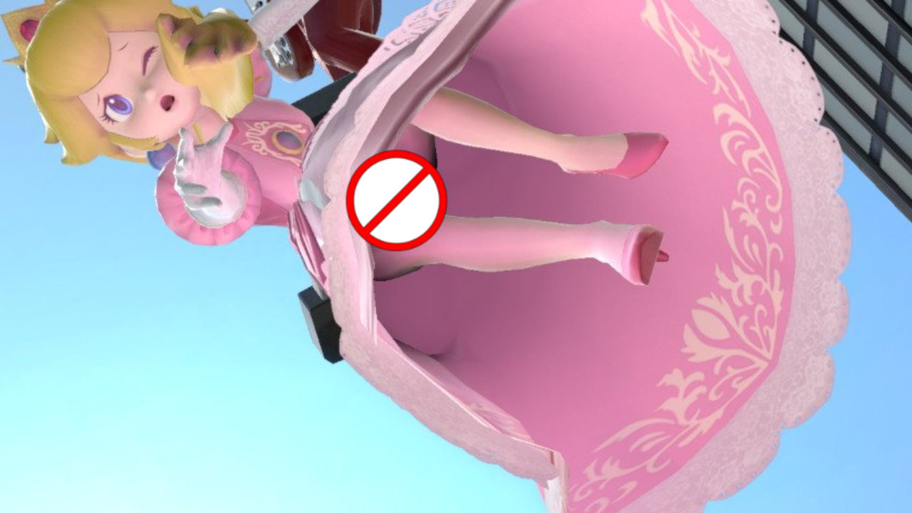 Can princess peach be without a skirtbmsoshaf