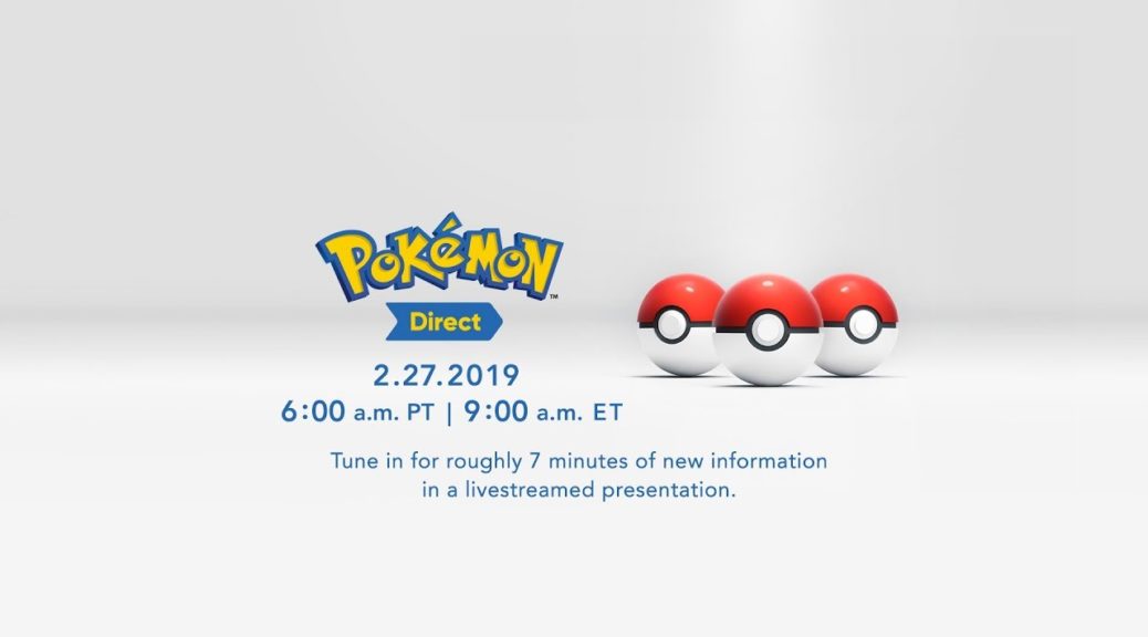 Pokemon Direct Announced For February 27 NintendoSoup
