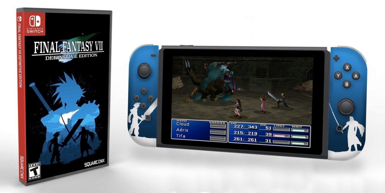 Fan Art: How Final Fantasy VII Physical Edition Could Look Like For Switch  – NintendoSoup