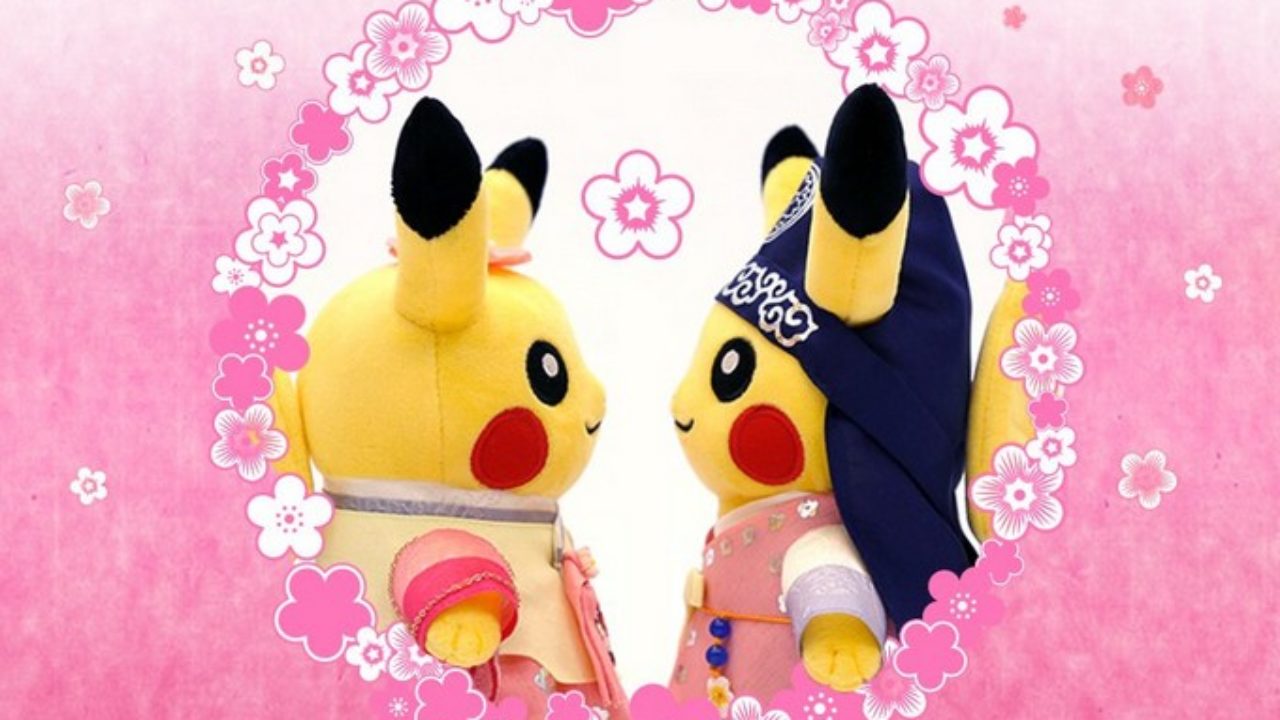 Hanbok Edition II Pikachu Pair Plush Teased In South Korea NintendoSoup