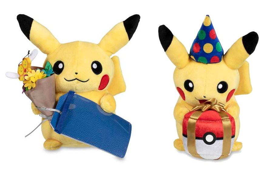 Flower Bouquet And Birthday Pikachu Plushies Out At Pokemon