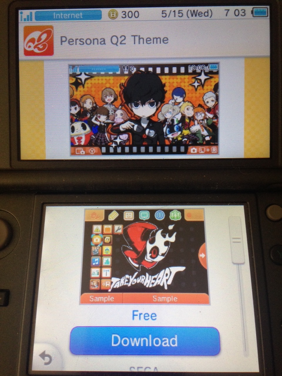 Persona Q2 Free 3ds Home Theme Now Available To Download Via The Theme Shop Update Nintendosoup