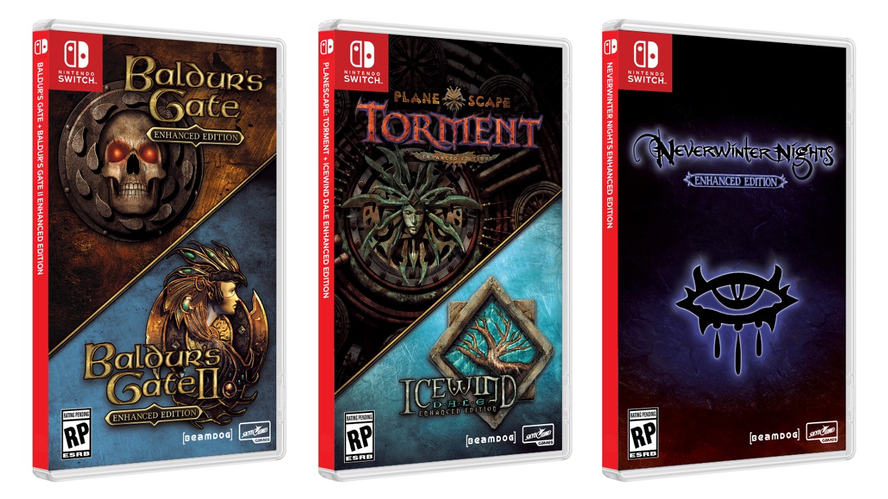 Baldur\'s Gate, Baldur\'s Gate II, Planescape: Torment, Icewind Dale, and Neverwinter  Nights Announced For Switch – NintendoSoup