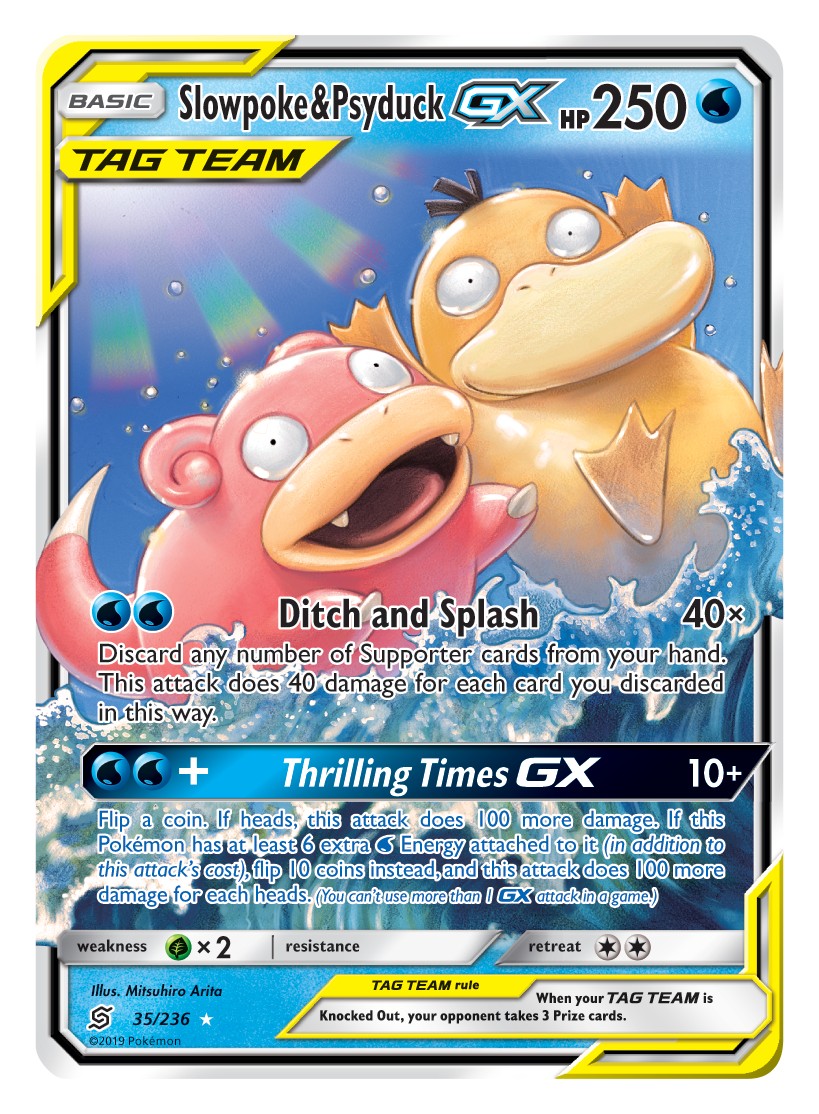 Pokemon Tcg Director Explains Why The New Slowpoke Psyduck Tag Team Gx Card Is So Powerful