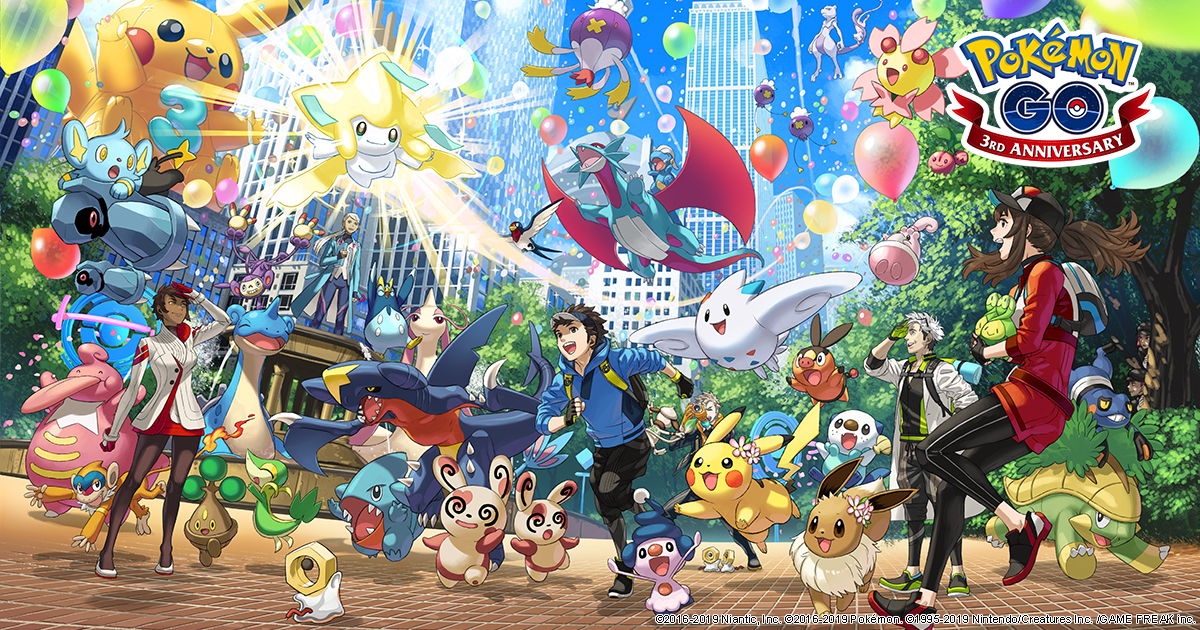 Pokemon GO Will Celebrate Its 3rd Anniversary Tomorrow, Unova Starters