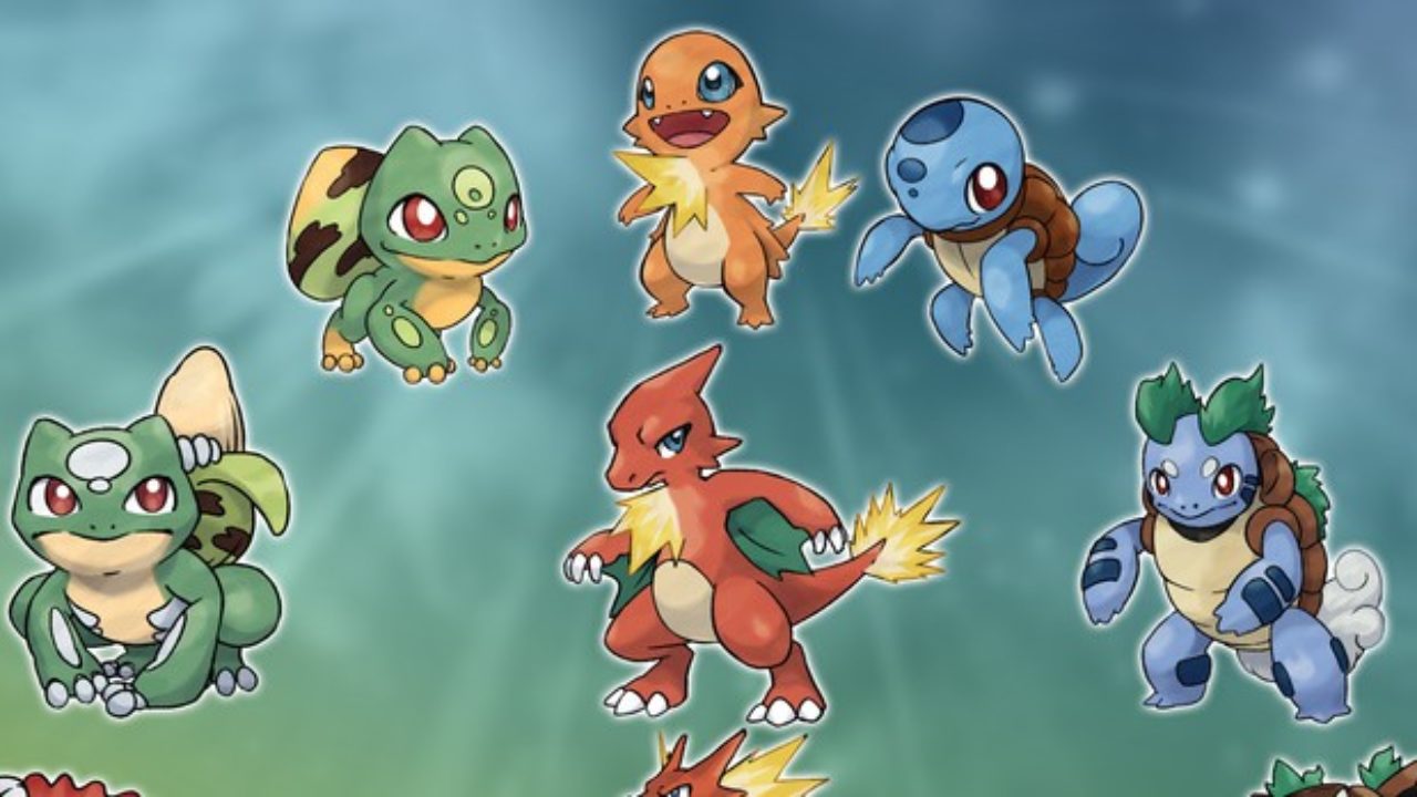 kanto starter pokemon wallpaper