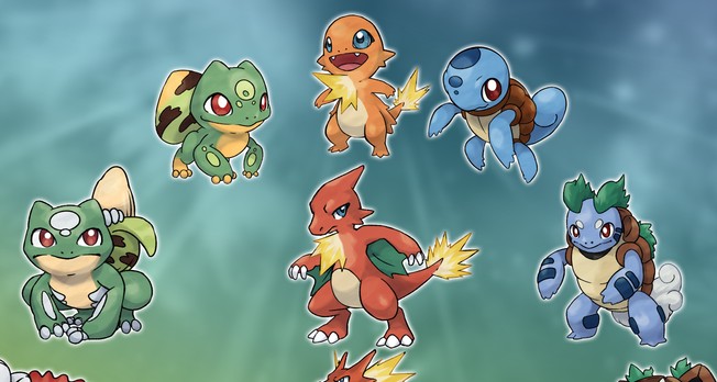 Pokemon Starters Kanto