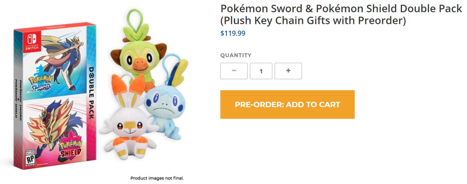 Sword Shield Double Pack Pokemon Center Us Pre Orders Come