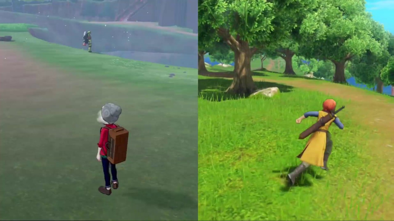 Pokemon Fans Are Comparing Graphics And Animations Between Swordshield And Dragon Quest Xi S 1530