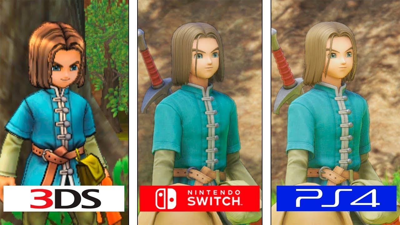 Take A Look At Graphic Comparisons Of Dragon Quest Xi Switch Ps4 And 3ds Nintendosoup