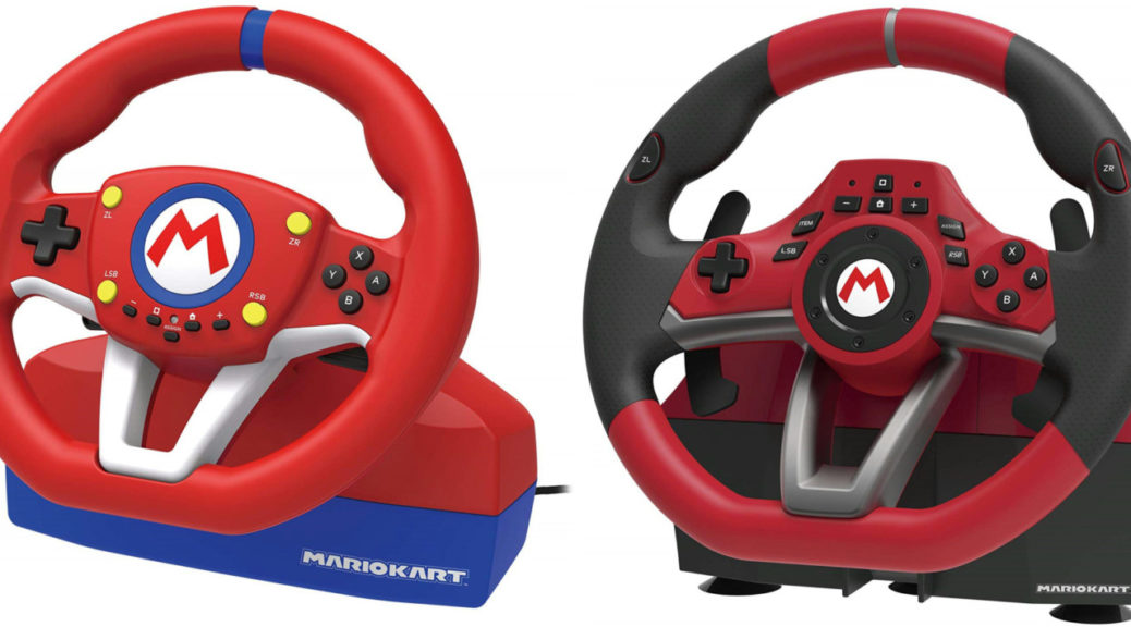 Mario Kart 8 Deluxe Racing Wheel (Mario) for Nintendo Switch - HORI USA