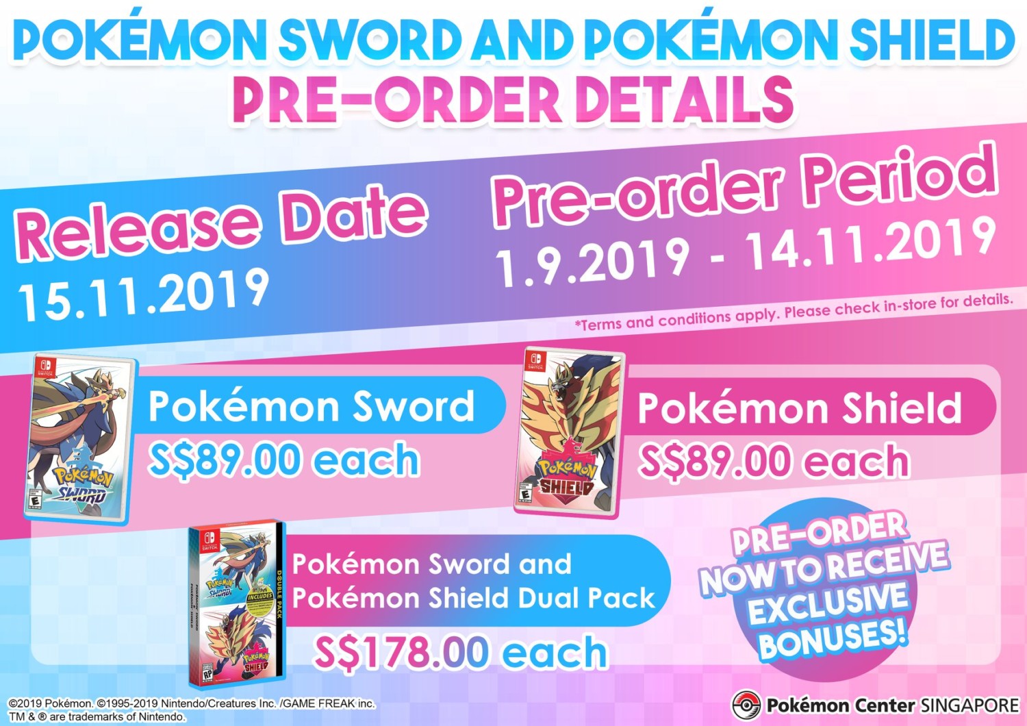 Pokemon Center Singapores Exclusive Sword And Shield Pre