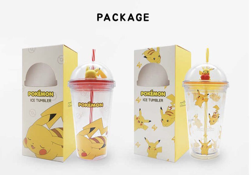 Pokemon Eevee Officially Licensed Plastic Tumbler Cup with Lid and