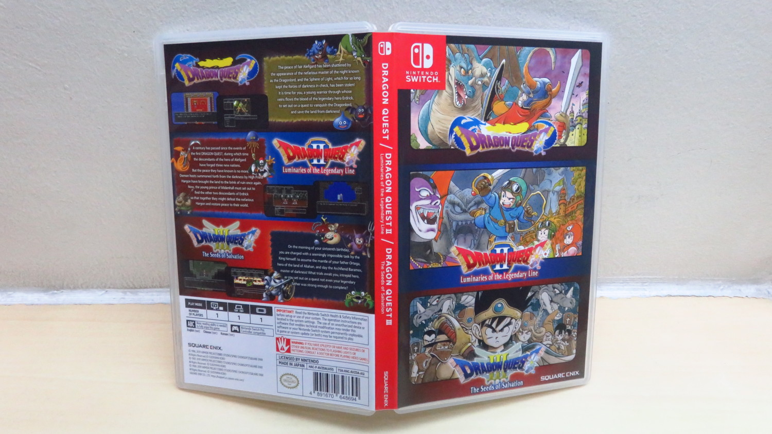 Dragon Quest 1 2 3(I+II+III) Collection (Switch) English Sub / English  Cover, dragon quest 1 