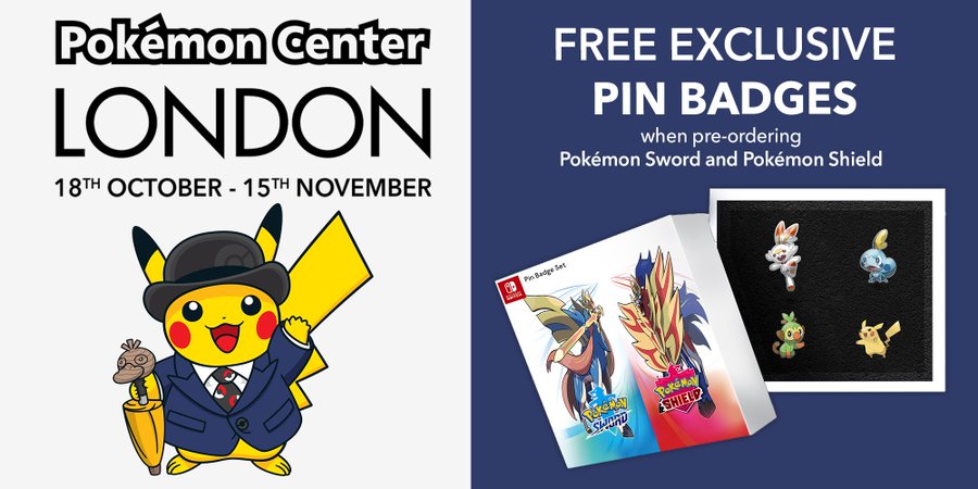 Pokemon Center London Reveals Exclusive Pre Order Bonus Pin