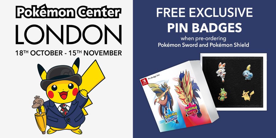 Pokemon Center London Reveals Exclusive Pre-Order Bonus Pin Badges For ...